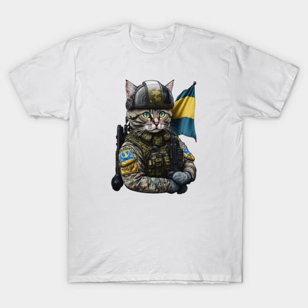 Cat Ukrainian T-Shirt by Designchek⭐⭐⭐⭐⭐
